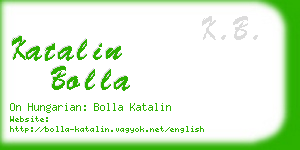 katalin bolla business card